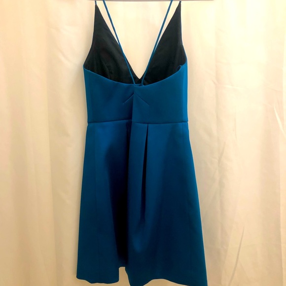 Topshop Blue Satin Dress - Picture 8 of 14